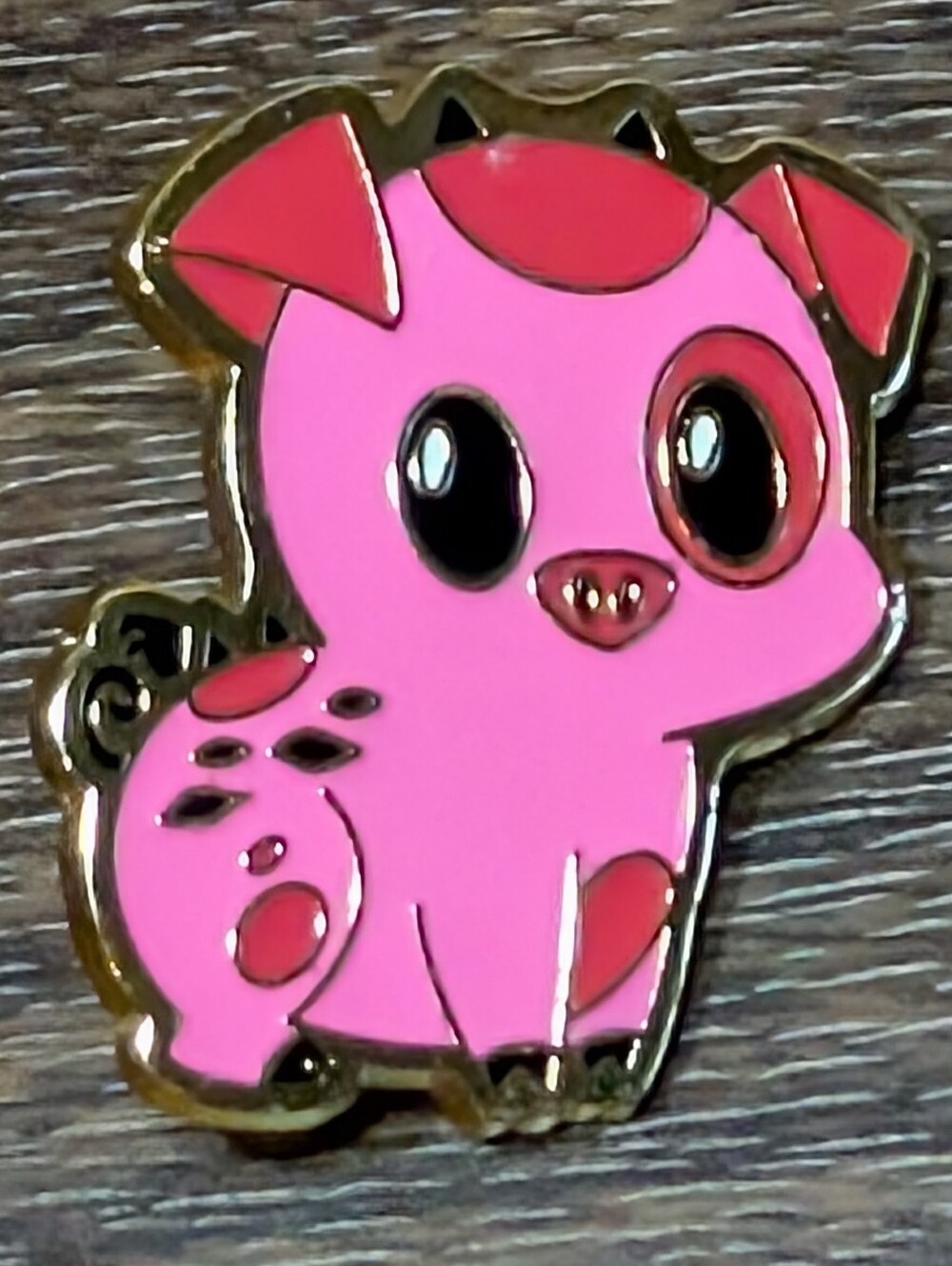 Hazbin Hotel Official Chibi Fat Nuggets Gold Enamel Pin New Discontinued